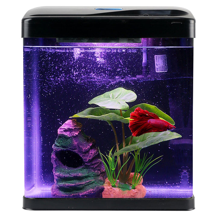 Betta Fish Leaf Pad Hammock Aquarium Decoration Cichlid Fish Tank Resin Rock Mountain Cave Ornaments Fish Bowl Decorations for Sleeping Resting Hiding Playing Breeding