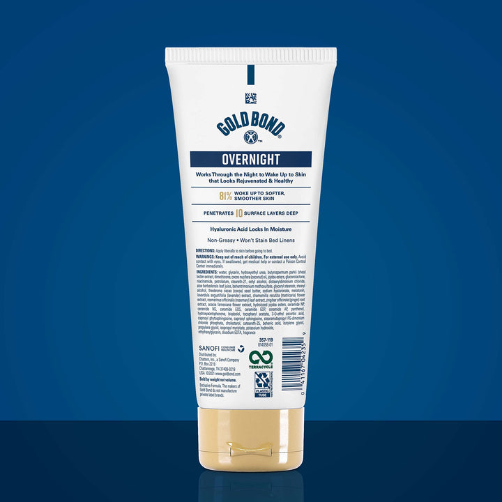Overnight Deep Moisturizing Lotion, 8 oz., Skin Therapy Lotion With Calming Scent