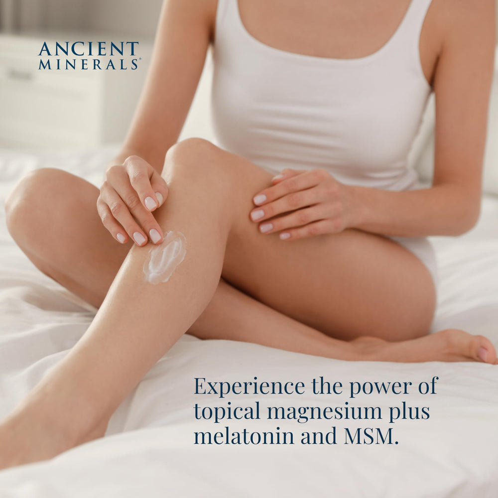 Magnesium Lotion Goodnight night cream contains melatonin with magnesium chloride and OptiMSM a topical nighttime moisturizing lotion(2.5oz)