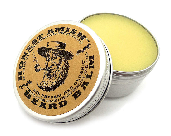 Beard Balm Leave-in Conditioner - Made with only Natural and Organic Ingredients - 2 Ounce Tin