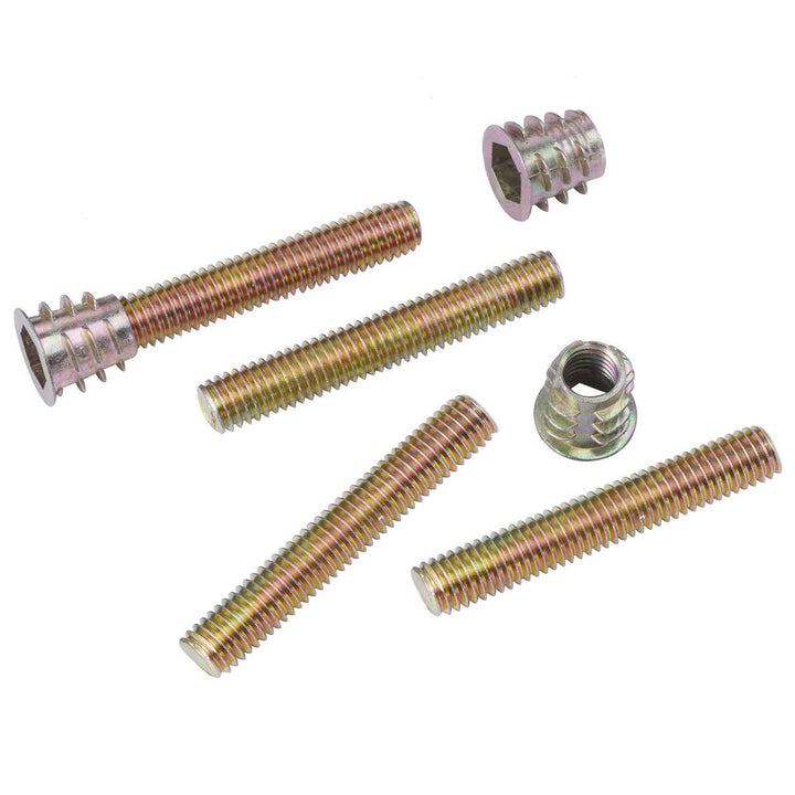 Leg Mounting Plates, Furniture Leg Attachment Plates T-Plate Sofa Legs with Hanger Bolts for Furniture Sofas Couches Seats,28pcs
