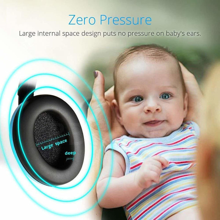 Baby Hearing Protection Safety Earmuffs Noise Reduction Adjustable 0-36Months (Pink)