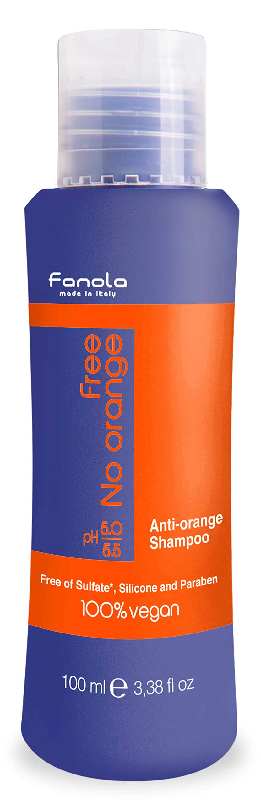 Fanola Free No Orange Vegan Shampoo or Mask (100 ml, Shampoo)