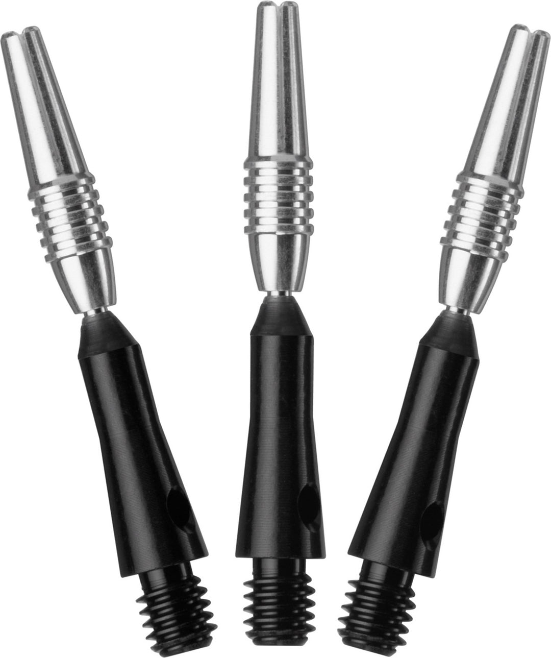 Spinster Aluminum Dart Shaft: Short (SH), Black, 3 Pack