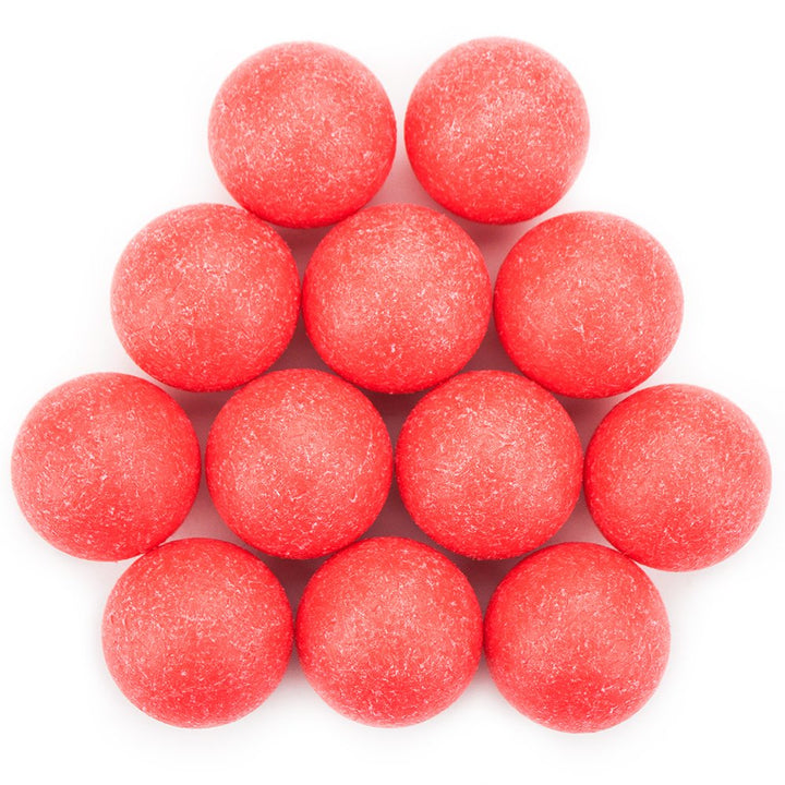 12 Pack of Red Textured Foosballs for Standard Foosball Tables & Classic Tabletop Soccer Game Balls