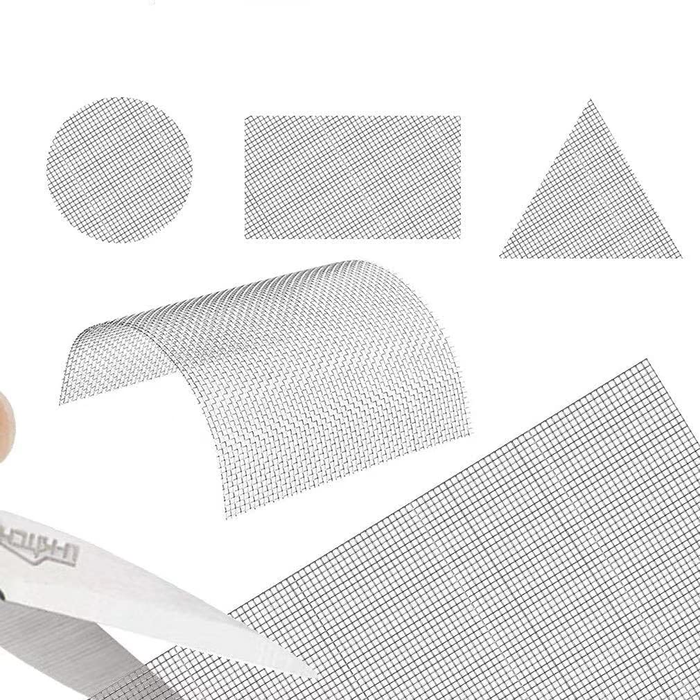 304 Stainless Steel Screen Woven Wire 60 Mesh Metal Mesh Screen 30 X 120CM Roll for Filtration Air Vent Mesh
