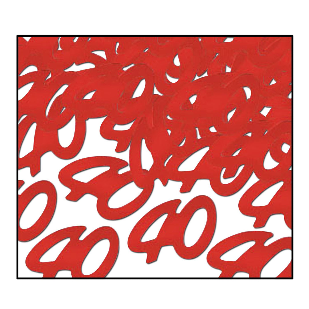 Fanci-Fetti 40 Silhouettes (red) Party Accessory (1 Count) (.5 Oz/Pkg)