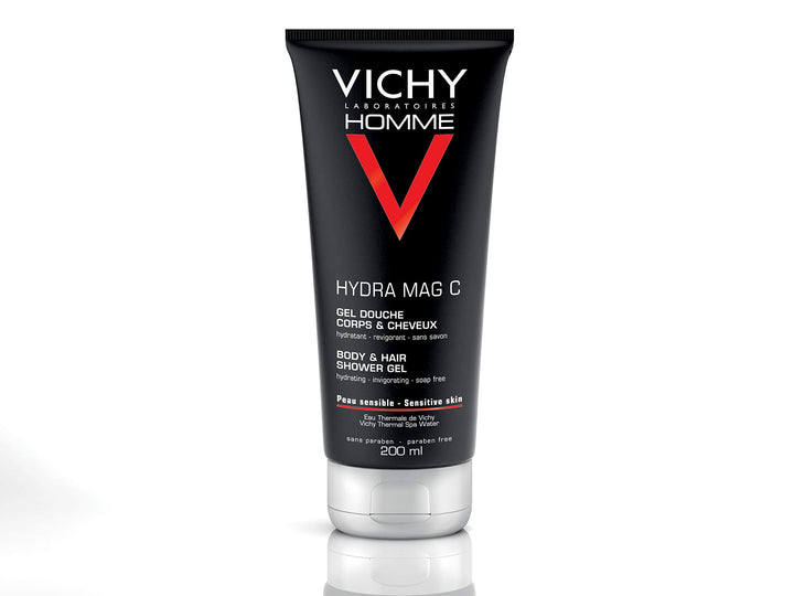 Homme Anti-Irritation Body Wash for Men with Pure Vitamin C & Salicylic Acid to Soothe & Hydrate Skin, Suitable for Sensitive Skin, 6.76 Fl Oz (Pack of 1)