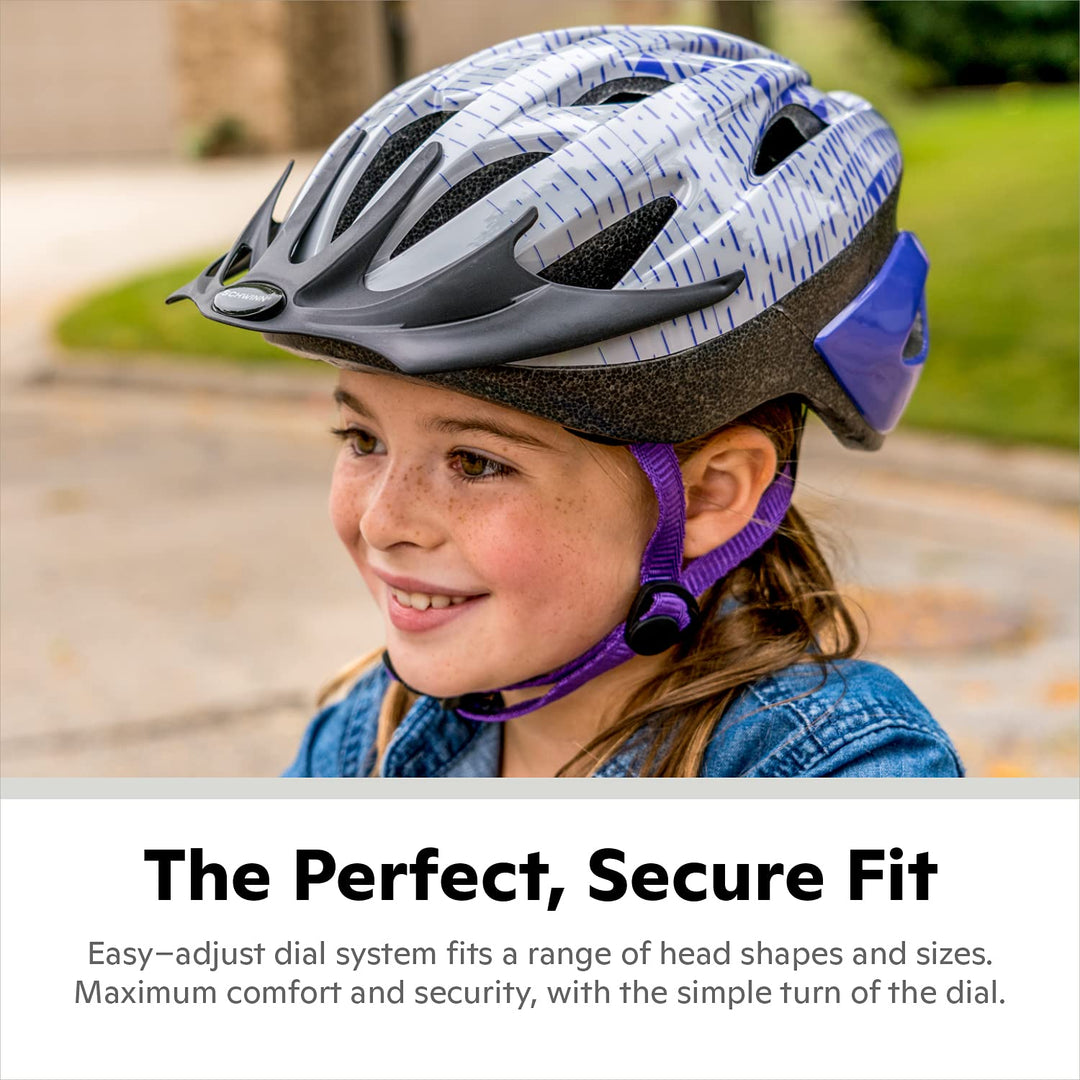 Thrasher Kids Bike Helmet, Boys And Girls, Fits 50 - 54cm Circumference, Ages 5-8 Year Olds, Lightweight, Detachable Visor, CPSC Safety Certified, Child, Blue