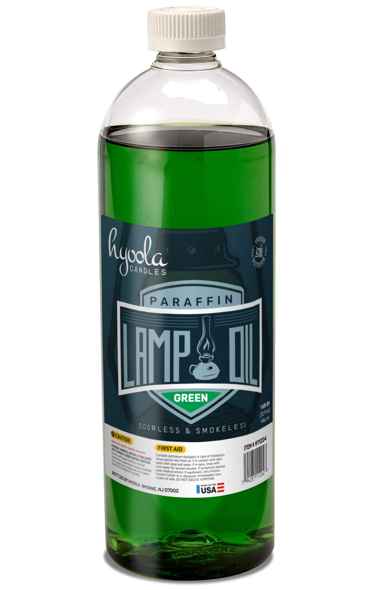 Candles Liquid Paraffin Lamp Oil - Green Smokeless, Odorless, Ultra Clean Burning Fuel for Indoor and Outdoor Use - Highest Purity Available - 32oz