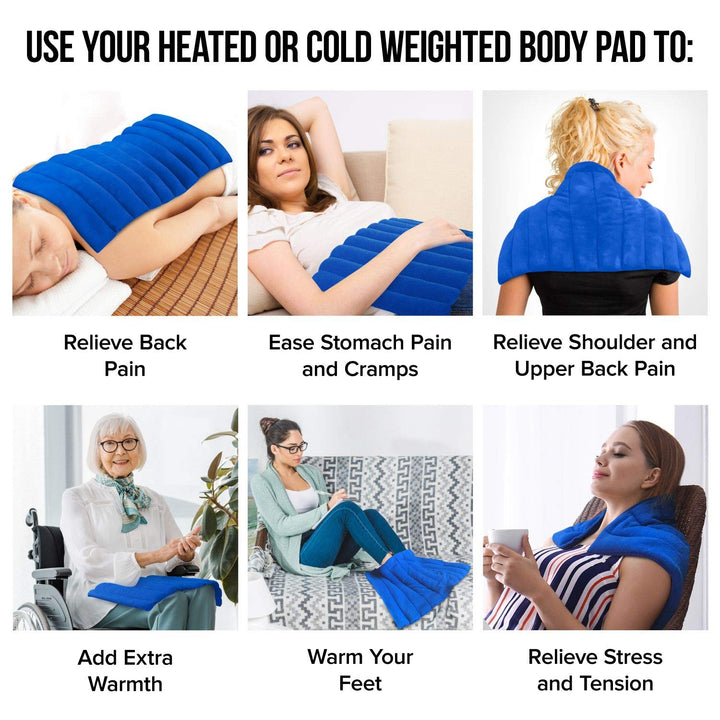 XL Heating Pad for Neck and Shoulders and Back, Microwavable Heating Pads, Microwave Heating Pad Microwavable, Natural Moist Heat Therapy Pad with Washable Cover. Heat Pad Microwavable, 1 Piece 22x13”