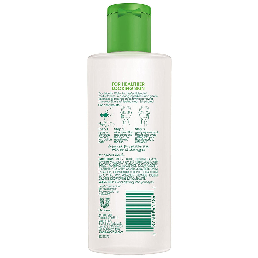Simple Micellar Cleansing Water 6.7oz (2 Pack)