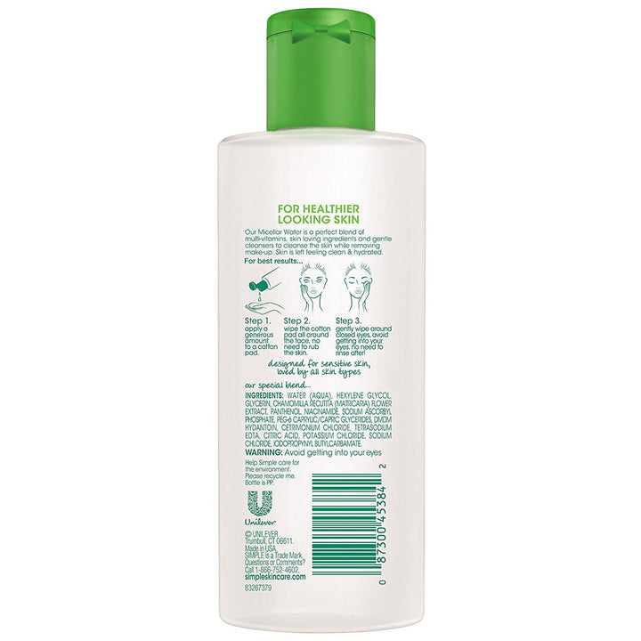 Simple Micellar Cleansing Water 6.7oz (2 Pack)