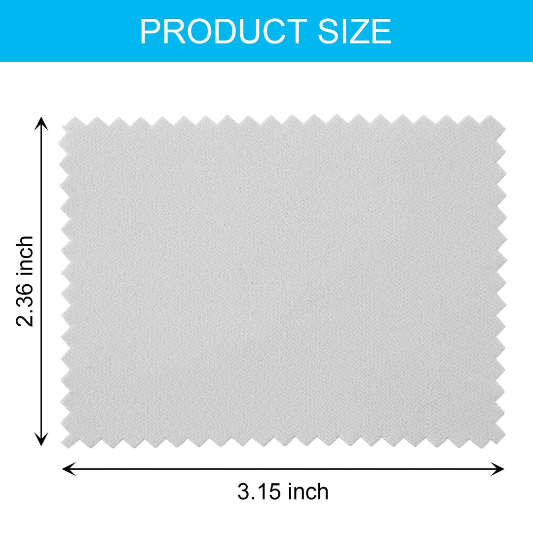 200 Pieces Jewelry Cleaning Cloth Double-Sided Polishing Cloths Glasses Cleaning Cloths for Gold Silver and Platinum Jewelry Watch Coins Glasses, 2.36 x 3.15 Inch