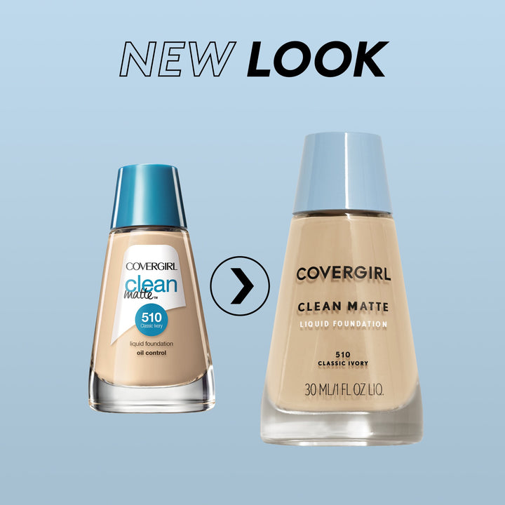 Clean Matte Liquid Foundation 535 Medium Light, 1 oz (packaging may vary)