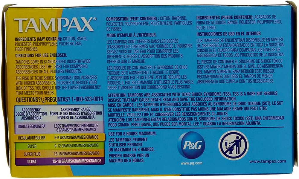 Tampons Regular Absorbency - 10 ct, Pack of 2