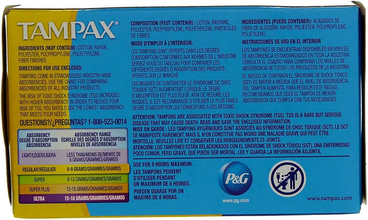 Tampons Regular Absorbency - 10 ct, Pack of 2