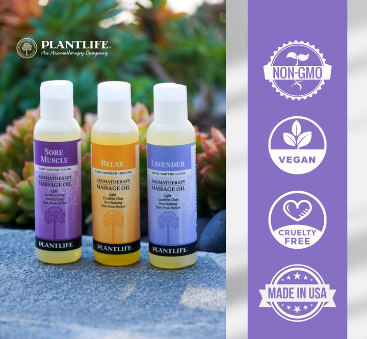 Aromatherapy Massage Oil- 3 Pack