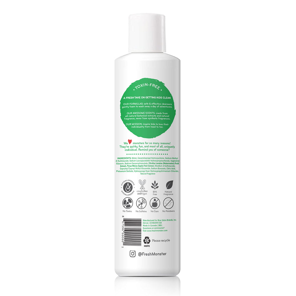 2-in-1 Kids Shampoo & Conditioner, Toxin-Free, Hypoallergenic, Tear-free Shampoo & Conditioner for Kids, Watermelon (8.5oz)