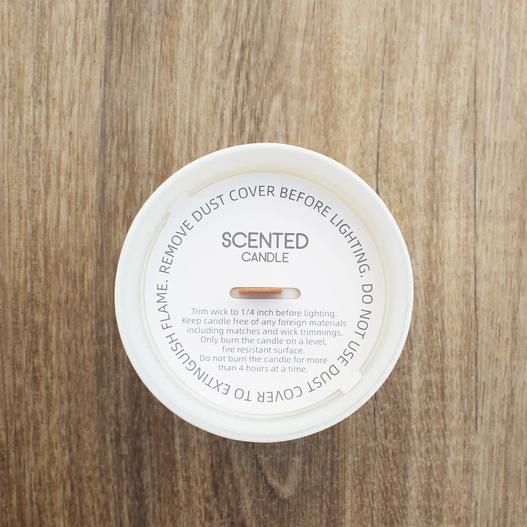 Candle Dust Covers, 48pcs Printed White Matte Candle Dust Lid with Pull Tab for Candle Making (12 Sizes)