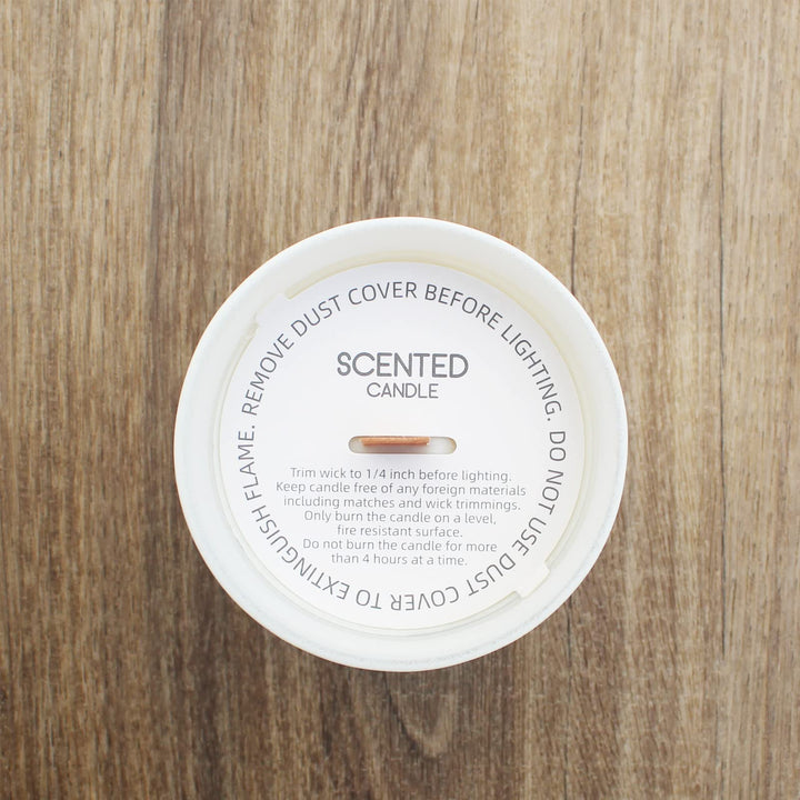 Candle Dust Covers, 48pcs Printed White Matte Candle Dust Lid with Pull Tab for Candle Making (12 Sizes)