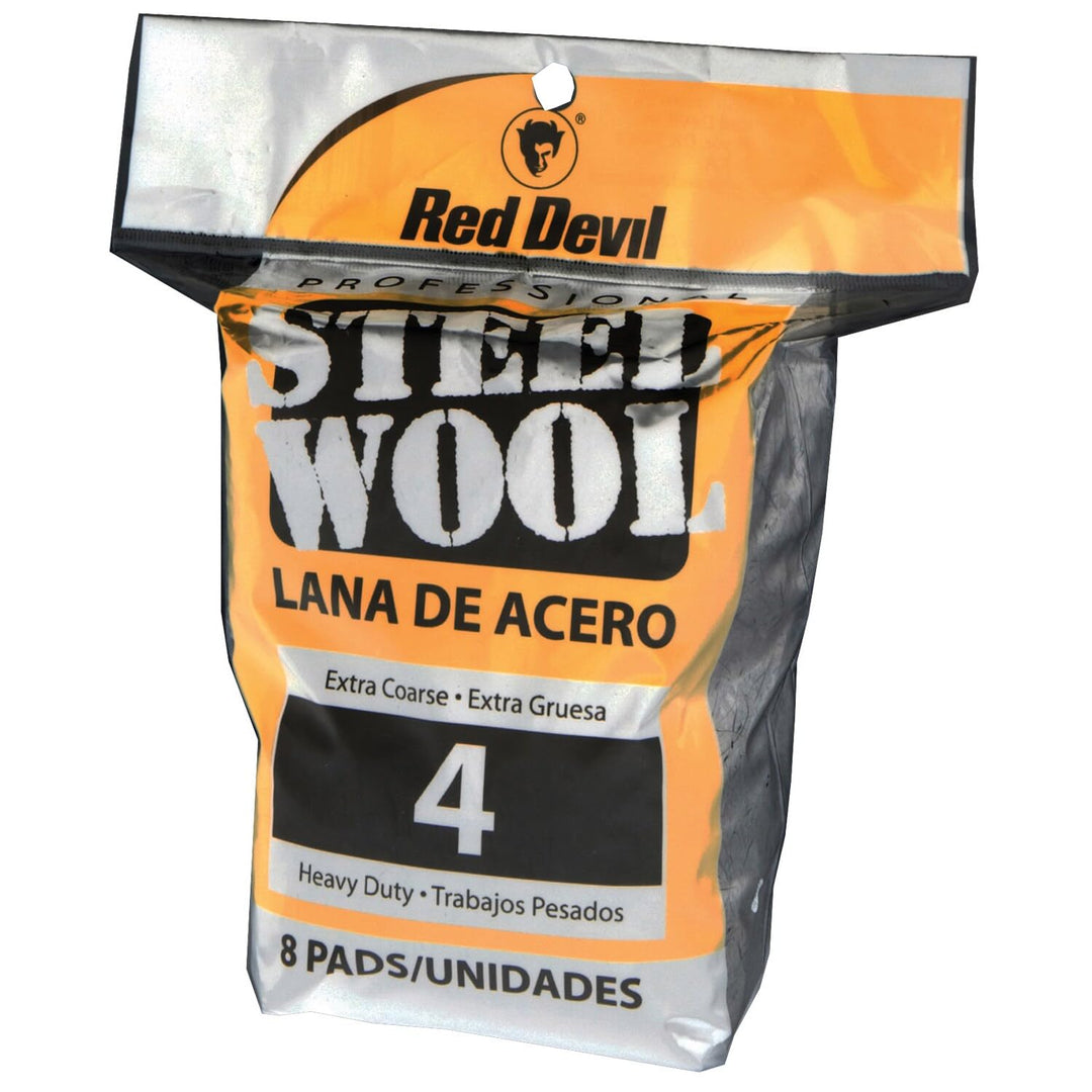 0327 Steel Wool, 4 Extra Coarse (Pack of 8)