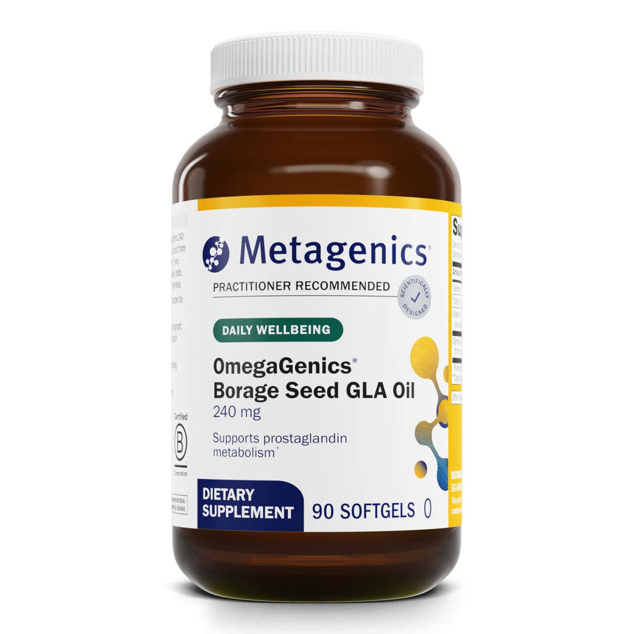 OmegaGenics Borage Seed GLA Oil 240 mg - High Potency - Gamma-Linolenic Acid (GLA) Supplement - With Borage Seed Oil & Vitamin E - Gluten-Free - 90 Softgels