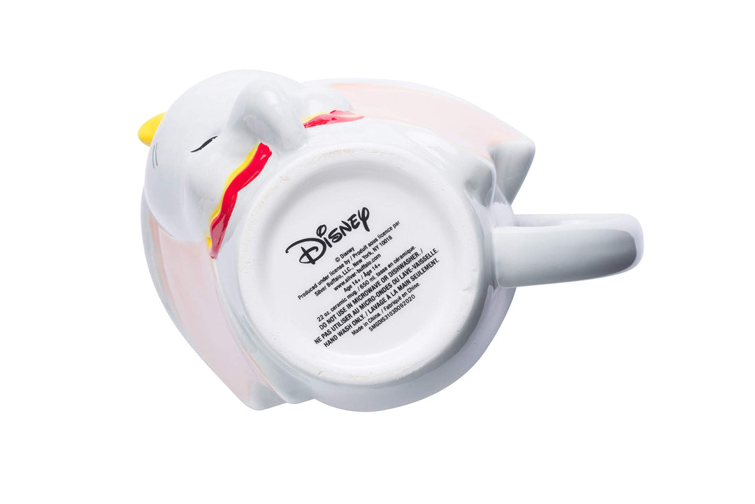 Disney's Dumbo Face 3D Sculpted Ceramic Coffee Mug, 23 Ounces