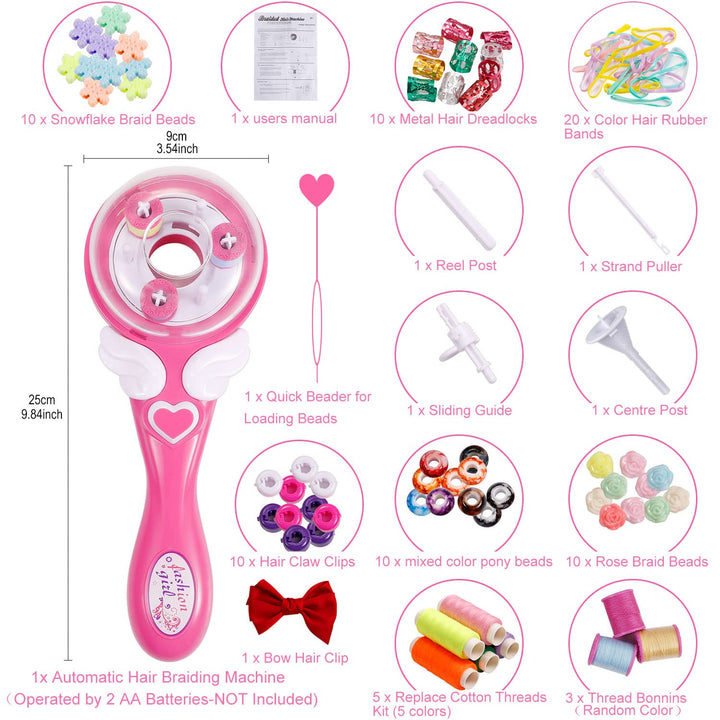 Easy Automatic Hair Decoration Braider Styling DIY Tool Electric Hairstyle Tool Gifts Beauty Fashion Salon Toy Kits For Teen Girls