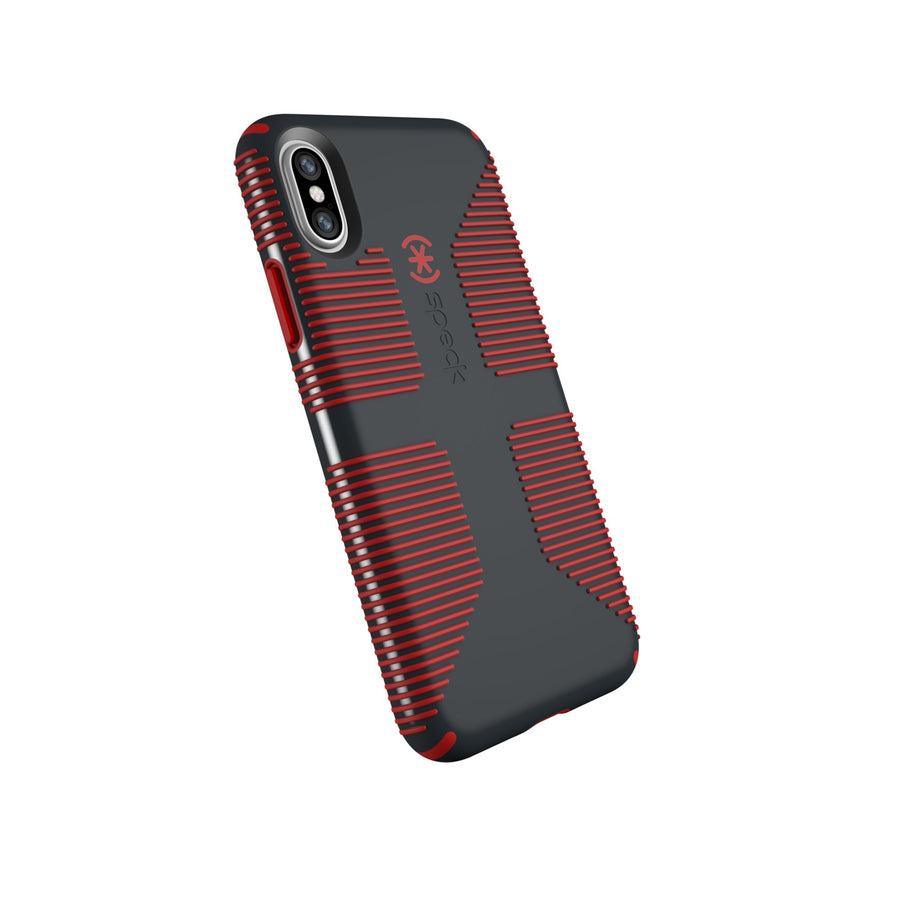 Products CandyShell Grip Cell Phone Case for iPhone XS/iPhone X - Charcoal Grey/Dark Poppy Red