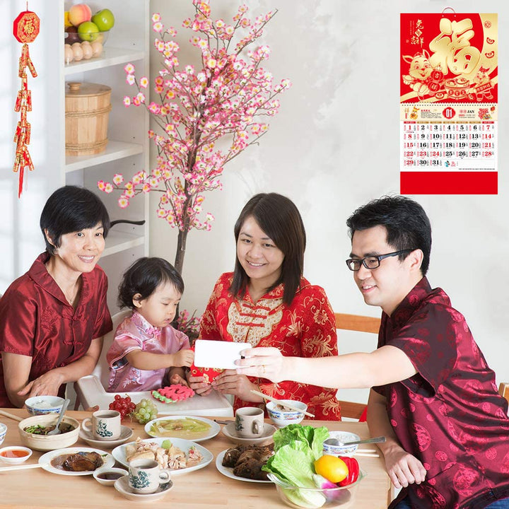 2023 Chinese Calendar Monthly - Wall Calendar for Year of The Rabbit, Chinese Lunar Calendar Chinese New Year Decoration for Home, Restaurant, office and Wall Hanging