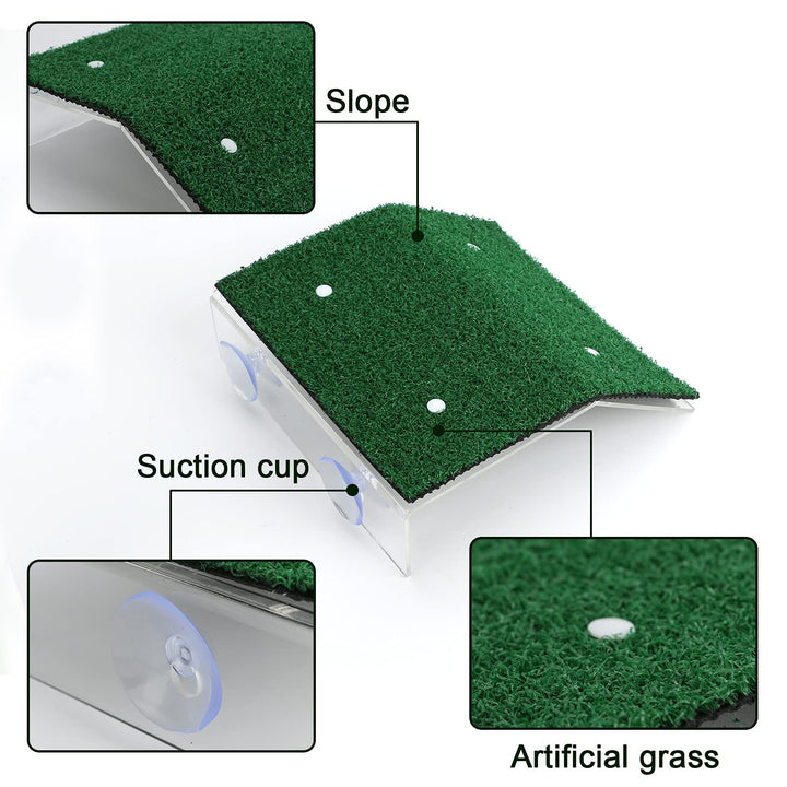 Turtle Basking Resting Platform, Floating Turtle Dock Fish Tank Aquarium Tortoise Terrace Platform with 2Pcs Suction Cups for Aquarium Large Tortoise Resting