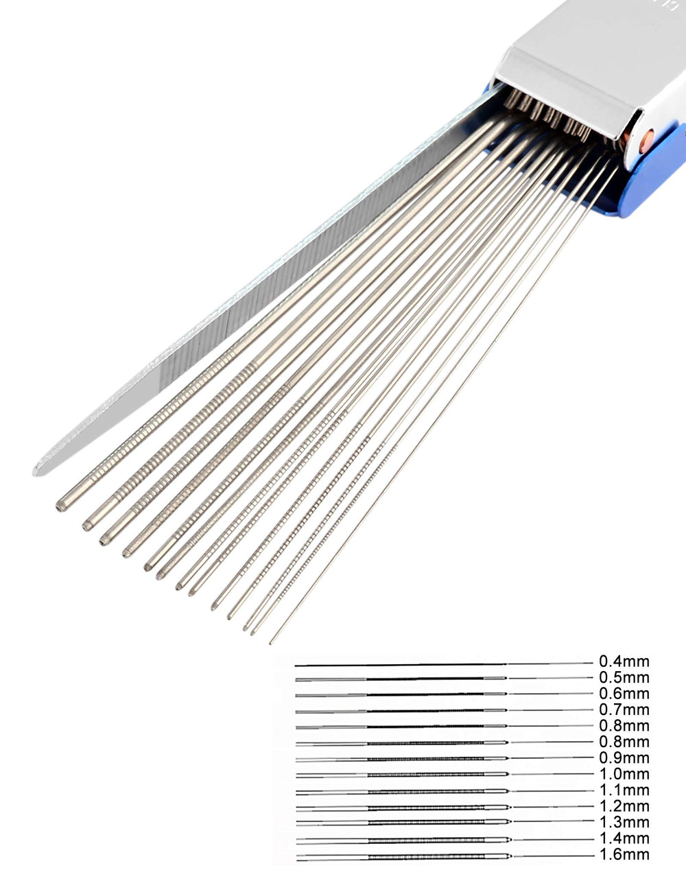 Guitar Nut Slotting File Saw Rods Slot Filing Set Needle File Set Luthier Replacement Tools Tip Cleaner Files.