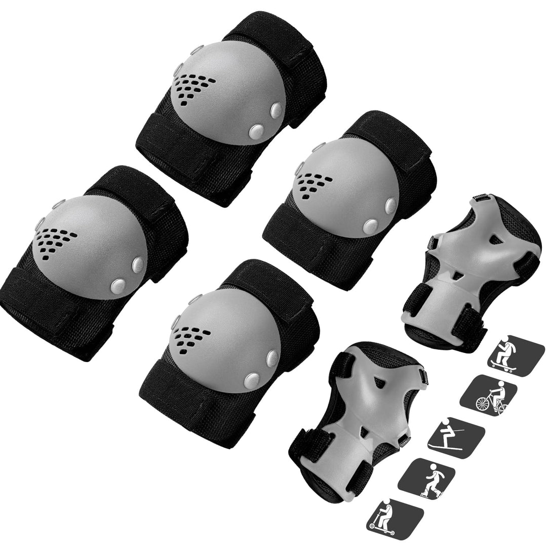Kids Protective Gear Knee Pads Elbow Pads for Kids, Toddler Knee Pads and Elbow Pads Set Wrist Guards for Roller Skate Biking, Riding, Cycling Skating Scooter