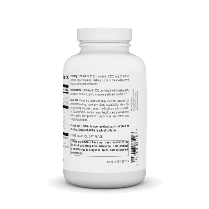 ArcticPure Omega-3 Fish Oil 1125mg Ultra Potency Maximum Strength EPA + DHA for Heart, Joint, Brain & Immune Health - 120 Softgels