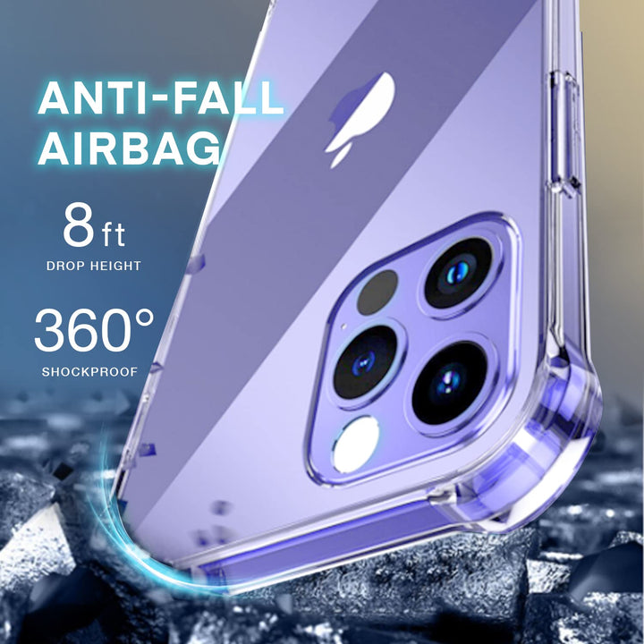 iPhone 14 Pro Max Case | Clear Case for iPhone 14 Pro Max | Anti-Scratch | Shock Absorption | 2022 iPhone 6.7 inch Case | Reinforced Corner Protection Bumper | Crystal Clear
