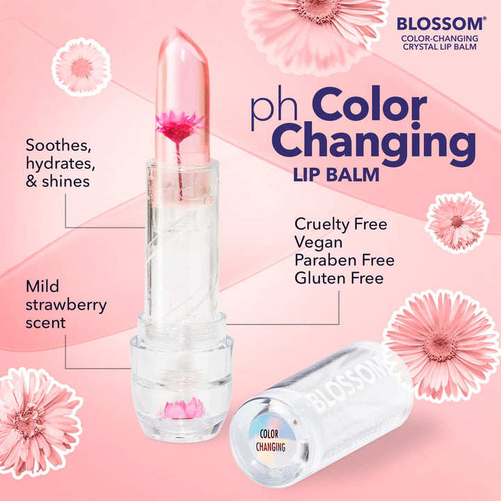 Crystal Lip Balm - Color Changing - Pink