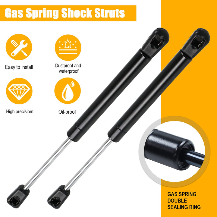 2 Pcs Gas Struts 10 Inch 45 lbs Prop Shock Lift Springs Rod Struts for Trap Door Truck Toolbox Lid Toy Box Hinges Hydraulic Spring