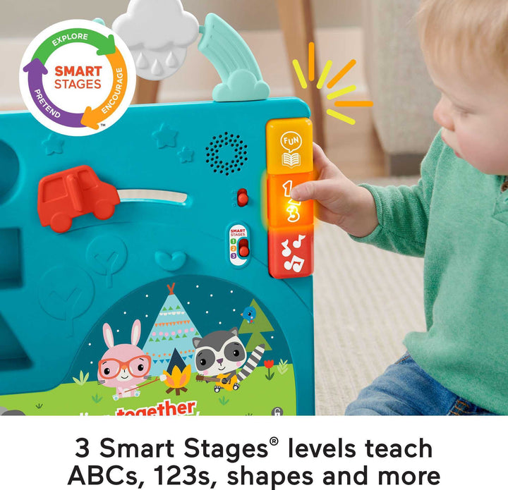 Sit-to-Stand Giant Activity Book, Electronic Learning Toy and Activity Center for Infants and Toddlers Ages 6 Months to 3 Years
