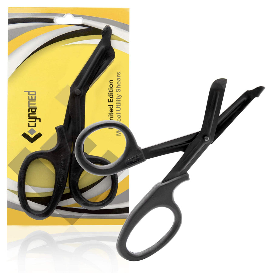 Trauma Shears - Safety Medical Scissors with Blunt Tip and Serrated Blade - Tough and Durable Japanese Stainless Steel - Light and Comfortable Grip - Hospital, Nurse, EMT Tool (1 Each)
