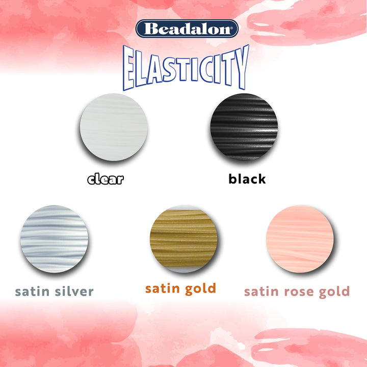 Elasticity Stretch Cord, 1.0 mm / .039 in, Clear, 100 m / 328 ft