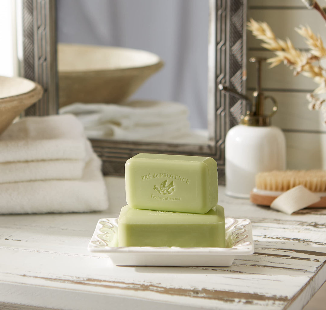 Artisanal French Soap Bar Enriched with Shea Butter, Green Tea, 150 Gram