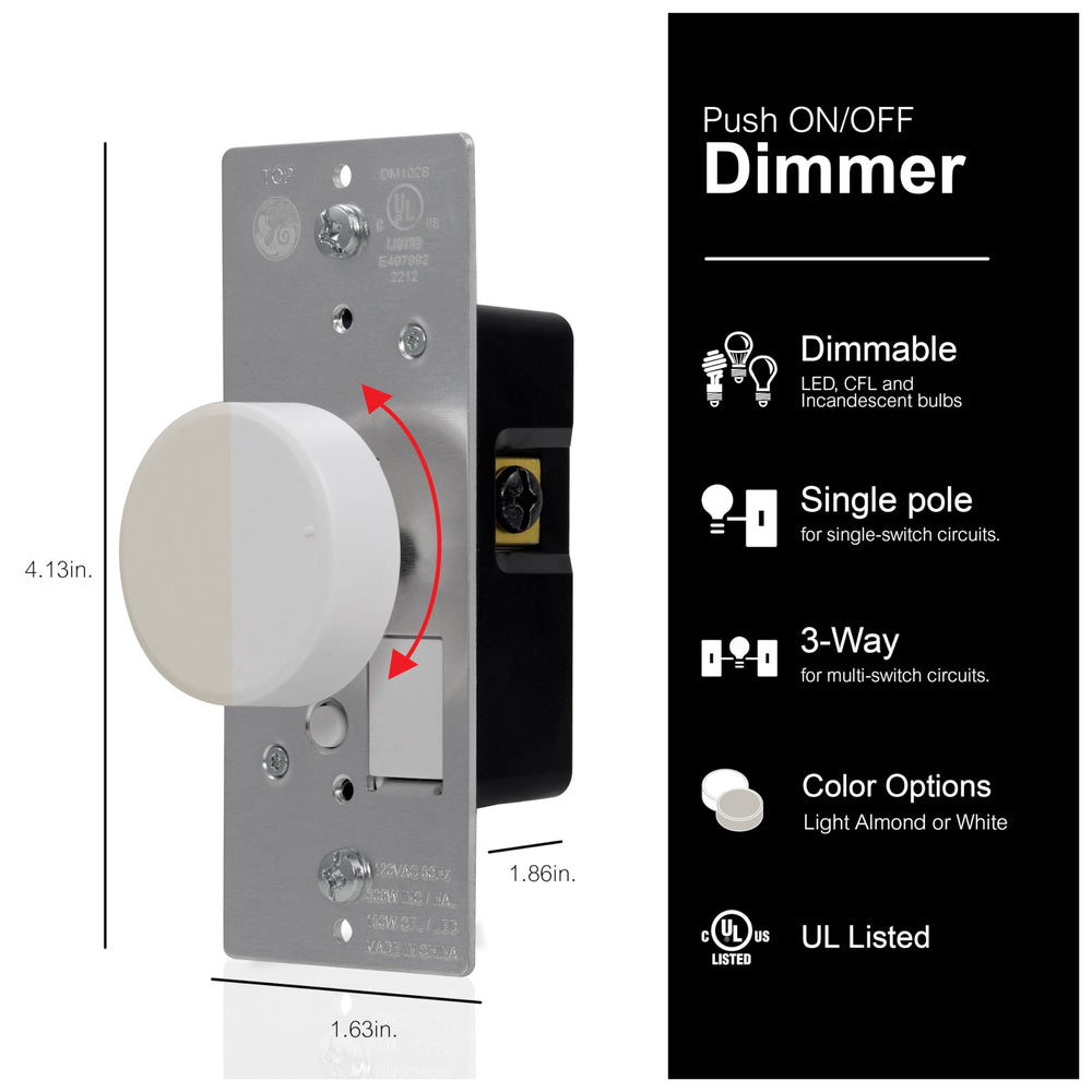 18020 Knob-Style 3-Way Dimmer