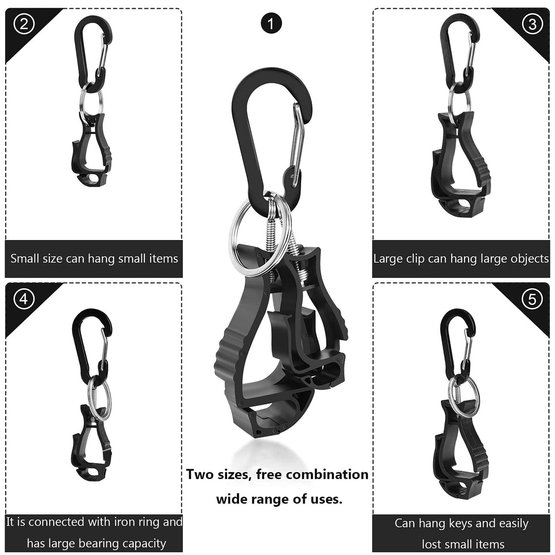 6 Pieces glove clips for work Glove Holder Clip, Construction Worker for Glasses Helmets Glove Grabber Clip, Golf glove holder for duty belt.