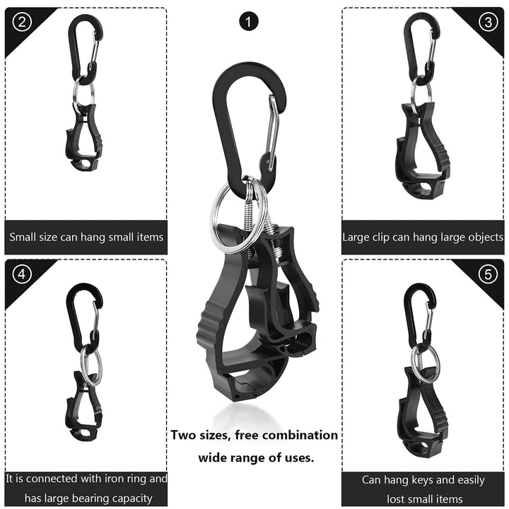 6 Pieces glove clips for work Glove Holder Clip, Construction Worker for Glasses Helmets Glove Grabber Clip, Golf glove holder for duty belt.