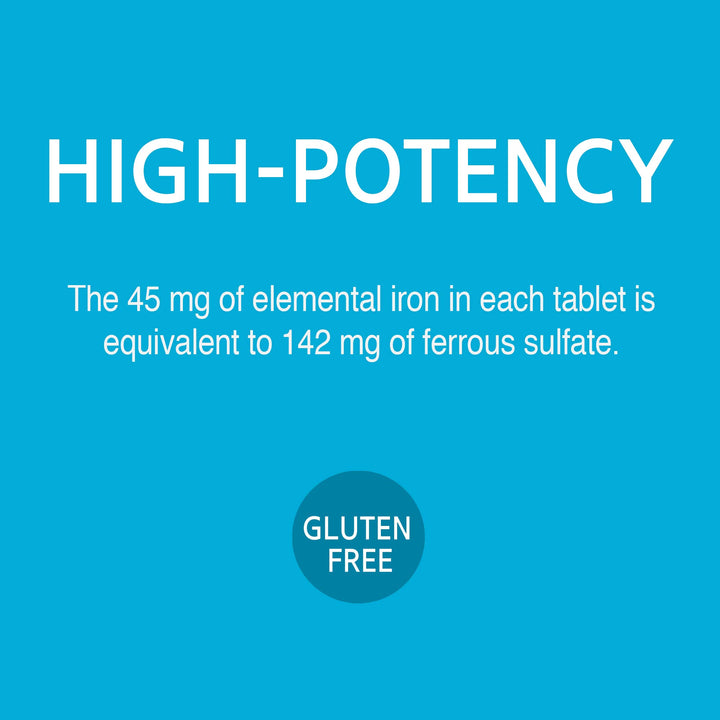 Slow Release Iron Tablets, 60 Count