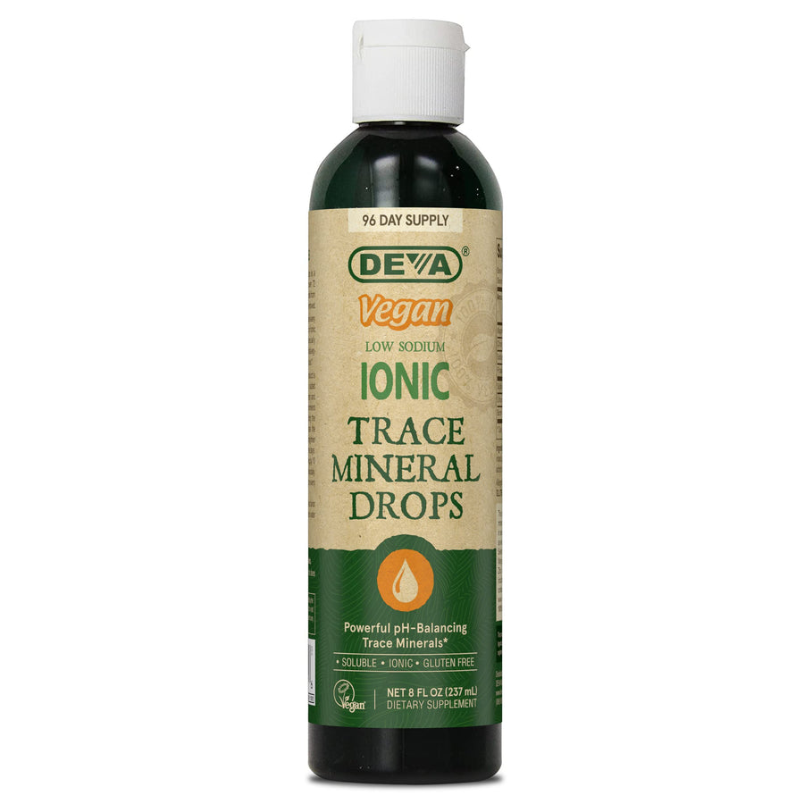Vegan Ionic Trace Mineral Drops, Low Sodium, pH Balancing, 96-Day Supply, 8 Fl Oz