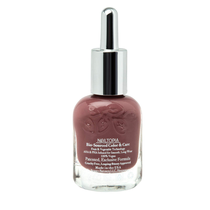 - Plant-Based Chip Free Nail Lacquer - Non Toxic, Bio-Sourced, Long-Lasting, Strengthening Polish - Not Today (Mauve) - 0.41oz