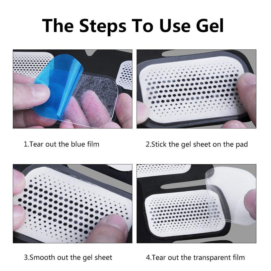 50 Pcs/25 Packs Pads Abs Trainer Replacement Gel Sheet for Abdominal Muscle Trainer, Accessory for Ab Workout Toning Belt.