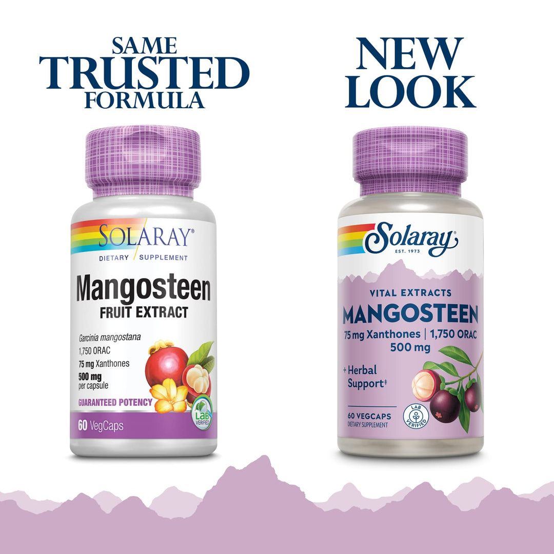 Guaranteed Potency Mangosteen Peel Extract 500mg | 60 Veg Caps